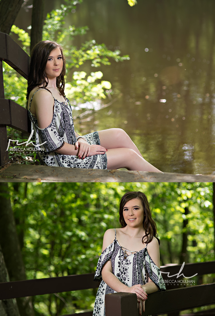 Burchfield park senior pictures in the woods and along the grand river of Holt High School senior in Lansing Michigan