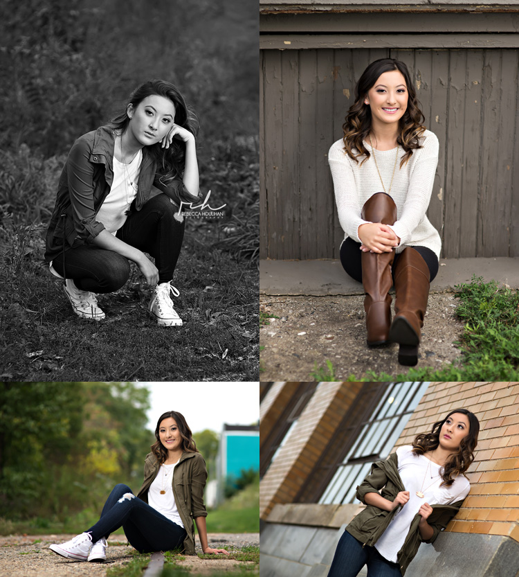 senior pictures in Old town Lansing Michigan by holt portrait artist and photographer 