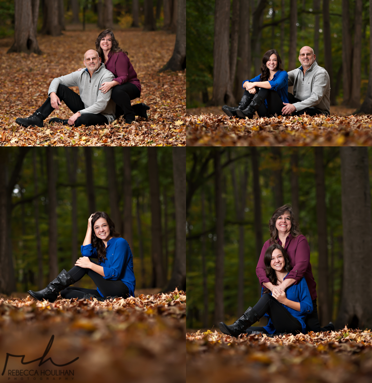 family portraits in the fall in Lansing Michigan