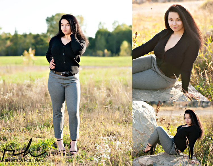 senior pictures in the field in michigan