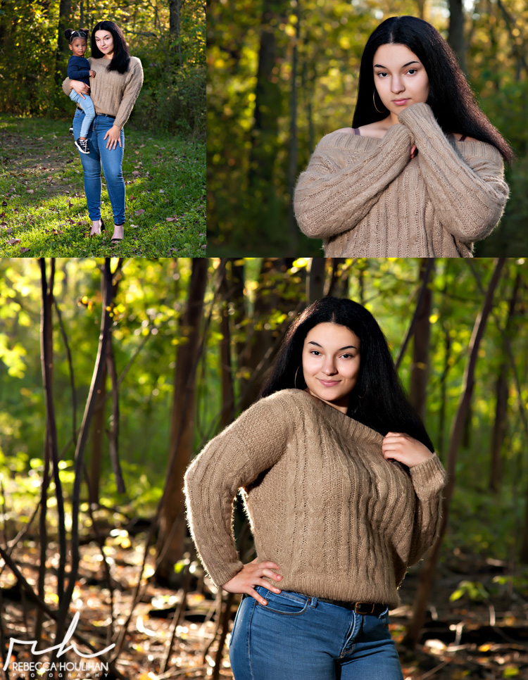 senior pictures in the woods in michigan