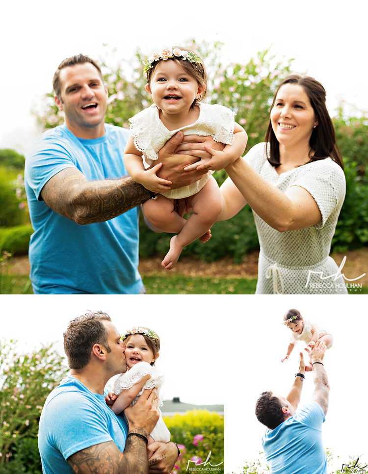 Piper's family portraits with her mom and dad in Lansing. 
Lansing Family Portrait Photographer.