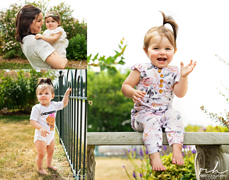 Piper's portraits and her "chewy" Chewbacca onesie. Lansing Family Portrait Photographer